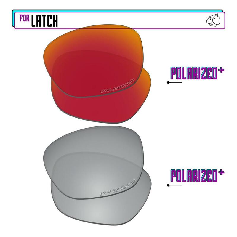 EZReplace Polarized Replacement Lenses for - Oakley Latch Sunglasses - Sir P Plus-RedP Plus