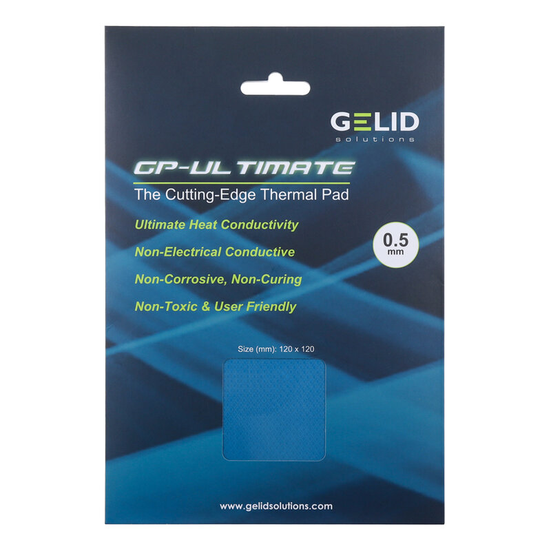 GELID GP-Ultimate 15W/MK 열 패드 CPU/GPU 그래픽 마더 보드 실리콘 그리스 패드 열 손실 실리콘 패드 멀티 사이즈