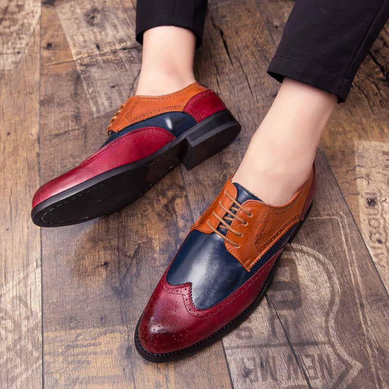 Мужские модельные туфли; удобные деловые стильные деловые туфли для мужчин; размеры 38-47; # BZ10026S