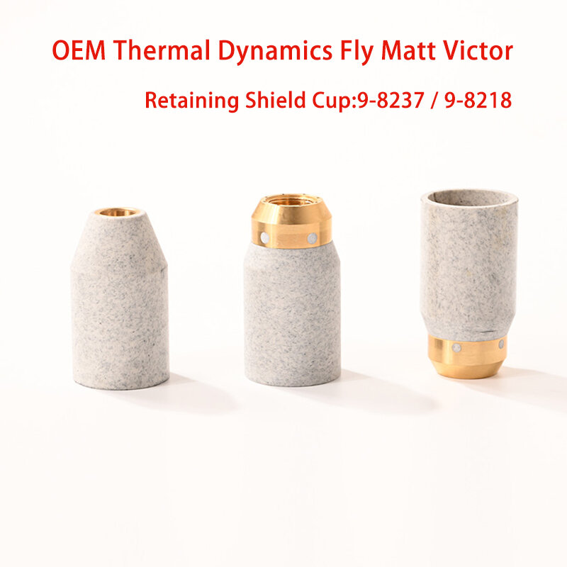 Victor Thermal Dynamics Fly Matt-consumibles con escudo de retención, Copa SL60, SL100, 9-8218, 9-8237, para máquina de corte por Plasma