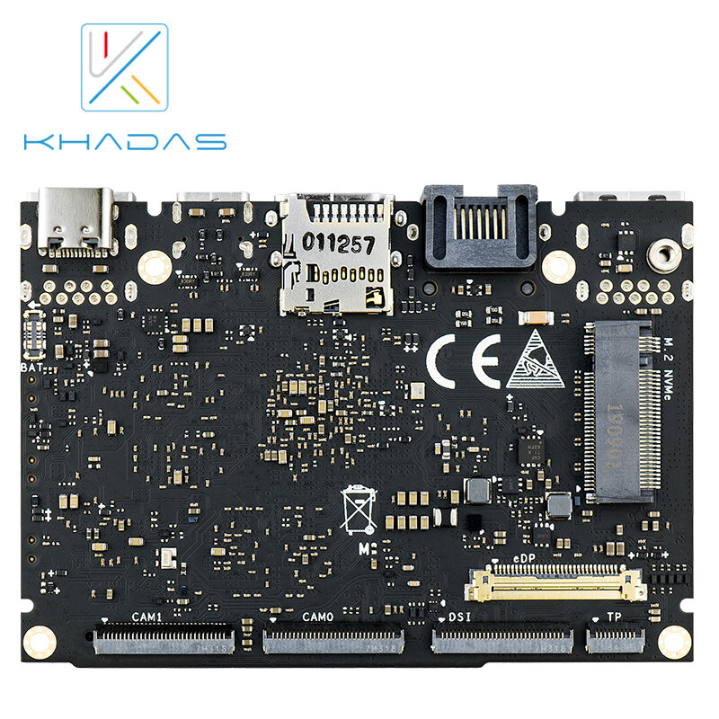 록칩 RK3399 Soc 다중 운영 시스템 Khadas Edge V Pro 싱글 보드 컴퓨터, 무료 배송