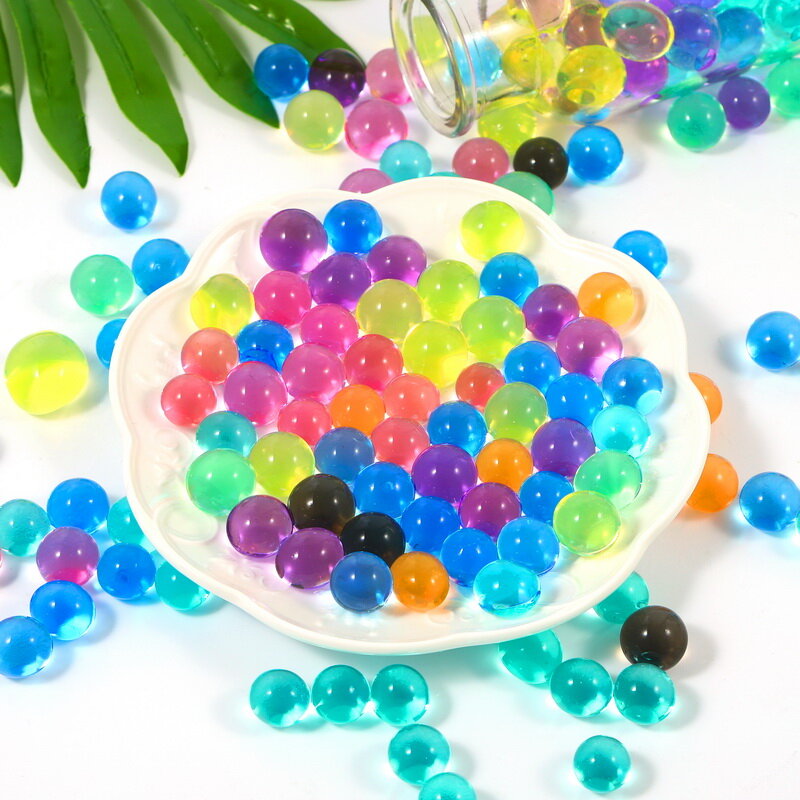 500pcs perle di cristallo magiche del fango del suolo per i fiori del giocattolo dei bambini che crescono le sfere dell'idrogel dell'acqua decorazioni per la casa Dropshipping in vaso