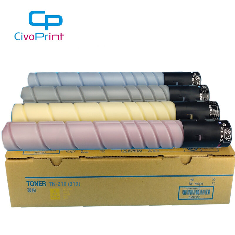 Civoprint compatível tn216 tn319 copiadora toner cartucho para konica minolta bizhub c220 280 c360 c7722 c7728 toner impressora a cores