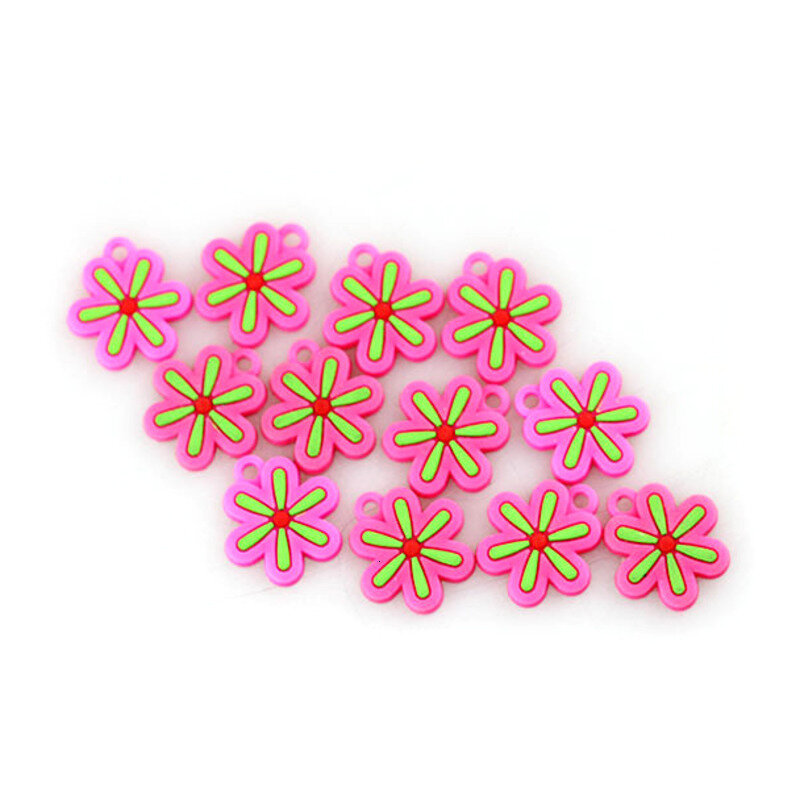 100ชิ้นจี้DIYที่มีสีสันLoom Rubber Band Braceletเครื่องประดับทำลูกปัดของเล่นสีสันสัตว์ดอกไม้ลูกปัดสุ่มสไตล์2019