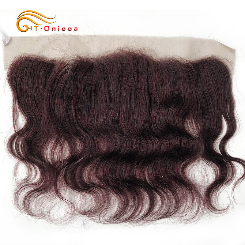 Htonicca Body Wave zamknięcie 8 calowe włosy brazylijskie uzupełnienie splotu ludzkich włosów 4x4 13x 4 peruka koronkowa Natural Color Bodywave Frontal