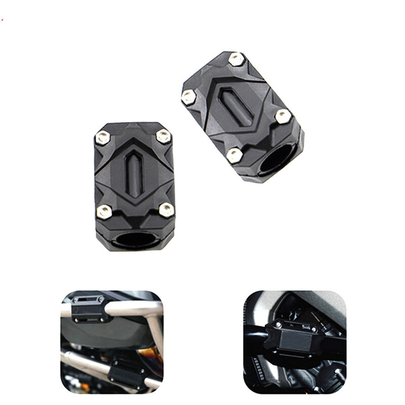 Motorcycleprotection barras drop-resistente bloco de proteção pára-choques bloco de proteção para bmwr1250gs/adv lc kawasaki honda universal