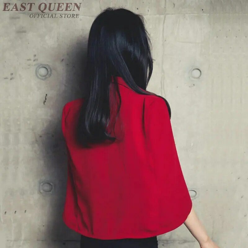 Красная женская блузка, весна-лето 2019, Новое поступление, корейская мода, женская одежда, накидка, длинная рубашка, женские блузки, стильные DD2269