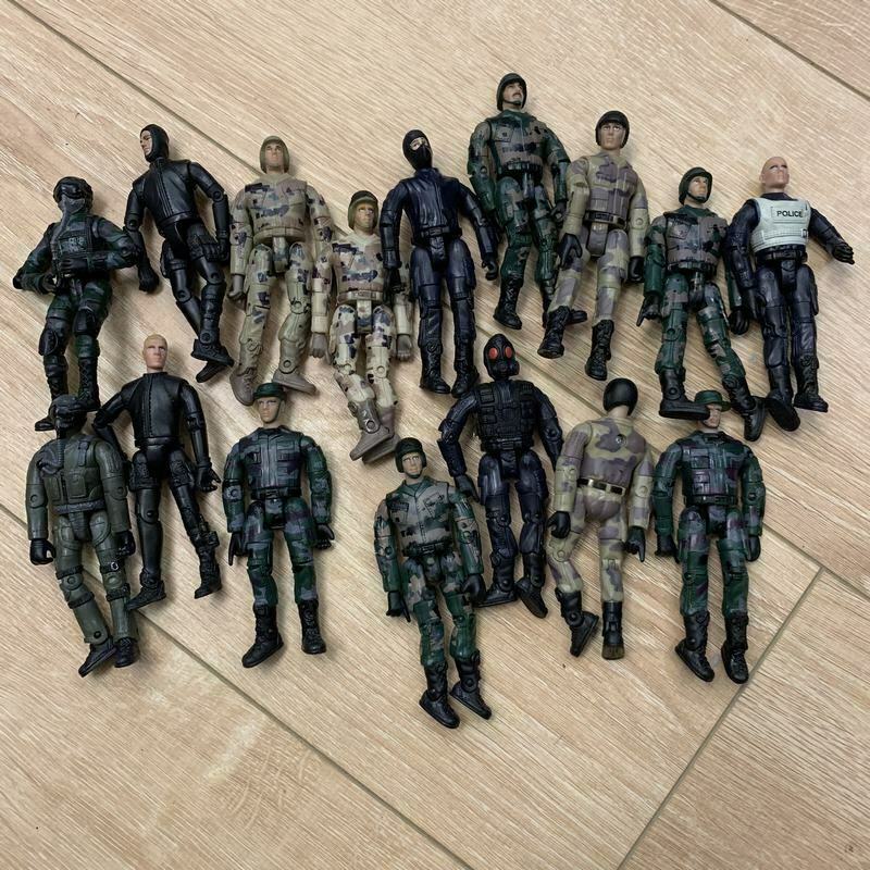Random 5Pcs Military The Ultimate Soldier WWII Soldier 3.75inch Action Figure Movable Joints Boy Toys Xmas Gift