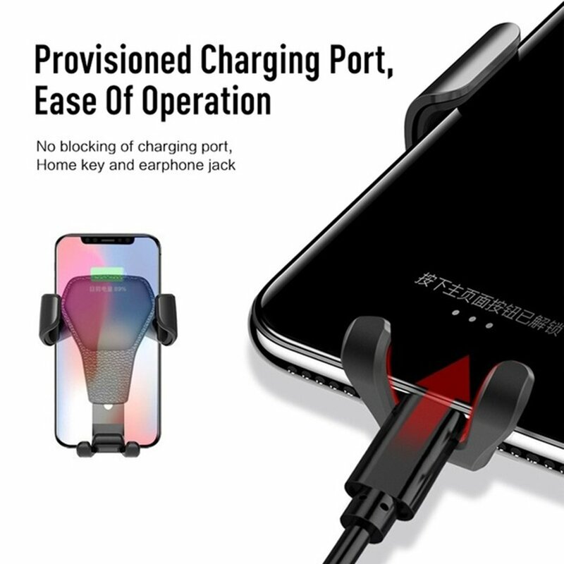 Gravity Car Mount For Phone Air Vent Clip Mount Mobile Cell Stand Smartphone GPS Support For 12 11 XS X XR