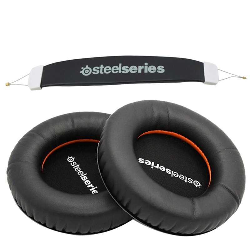 Untuk Steelseries Siberia V1 V2 V3 Headset Bantalan Spons Earbud Penutup Headphone Pengganti Bantalan Telinga Busa (V1 V2 Ikat Kepala) Bantalan