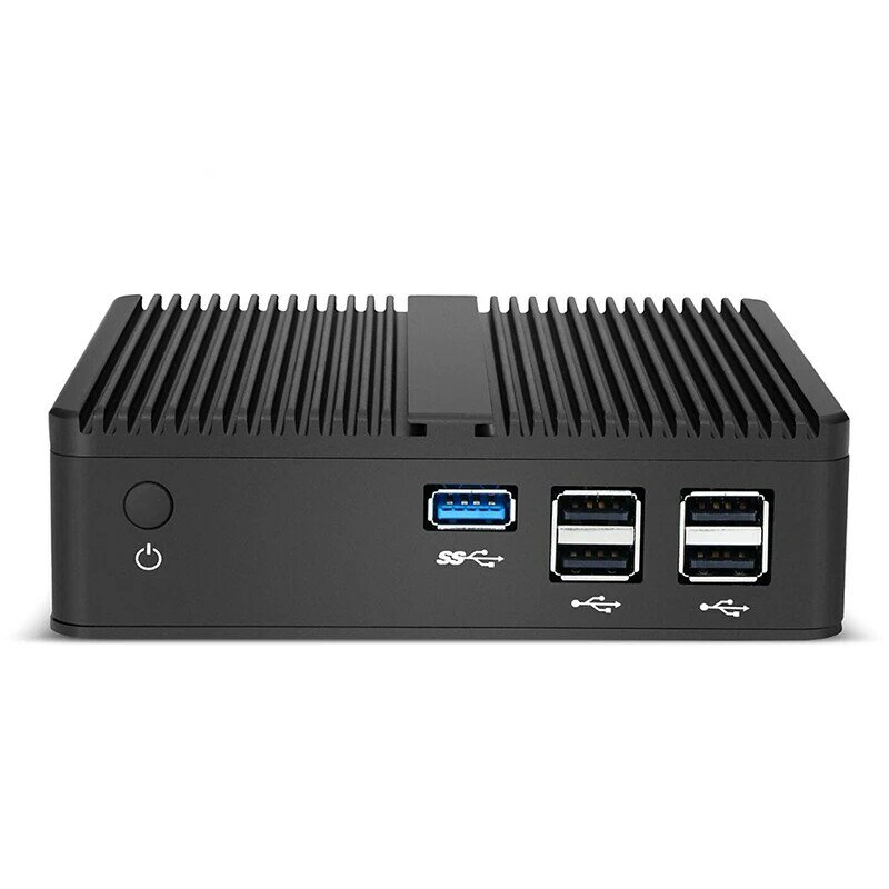 Tani Mini komputer Intel Celeron N2830 4GB/8GB RAM 64GB/128GB SSD 2.4G WiFi Gigabit Ethernet obsługuje Windows 7/8/10 Linux