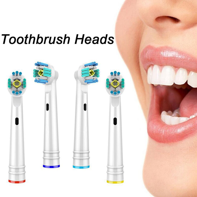 Testine di ricambio da 4 pezzi per testine per spazzolino orale-B Advance Power/Pro Health testine per spazzolino elettrico