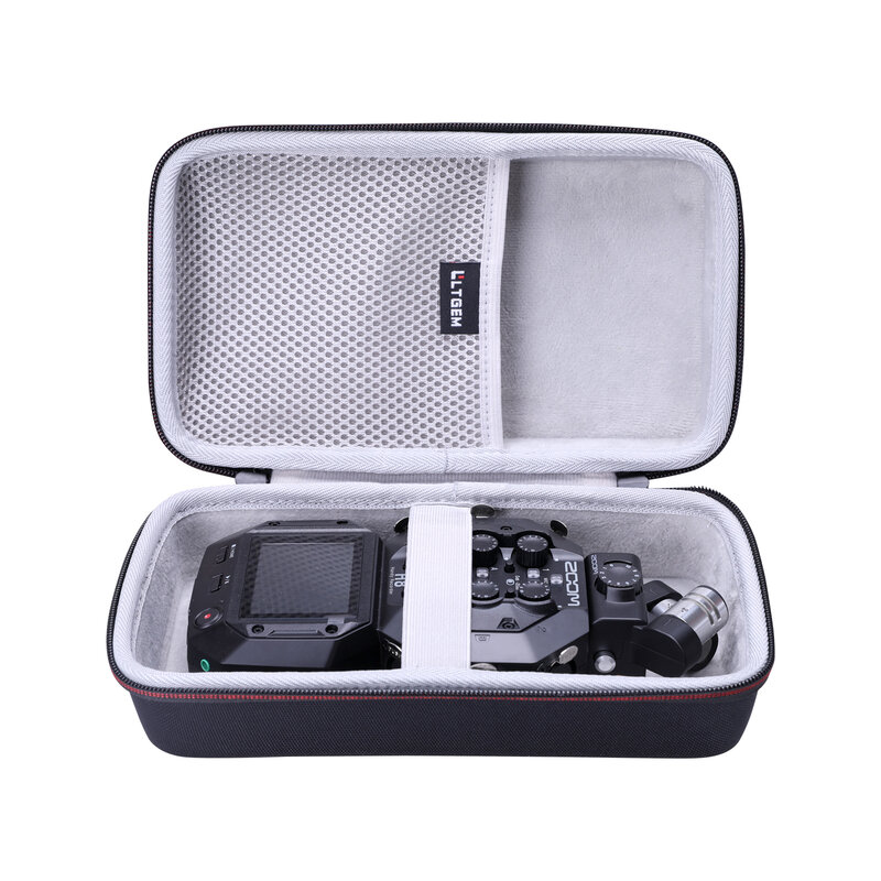 줌 H8 용 LTGEM EVA 하드 케이스, 8 입력/12 트랙 휴대용 핸디 레코더, 팟 캐스팅, 음악, 필드 레코딩 + 128GB 메모리