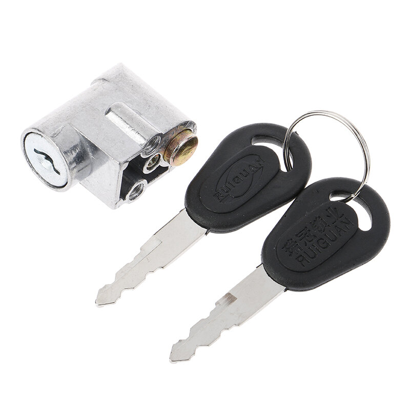 1pc New Ignition Lock Battery Safety Pack Box Lock + 2 key For Motorcycle Electric Bike Scooter E-bike