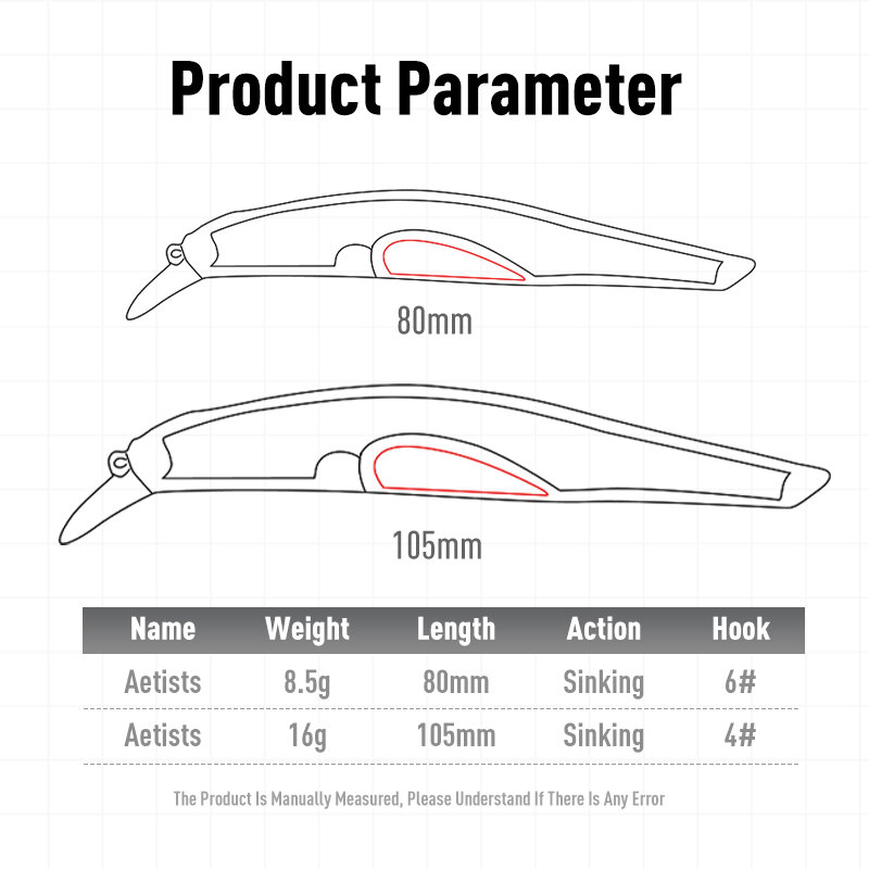 Leydunアーティストfr沈黙シンキング釣りルアー80ミリメートル105ミリメートルジャークベイト良いアクションwobblers高品質ハード餌シーバス