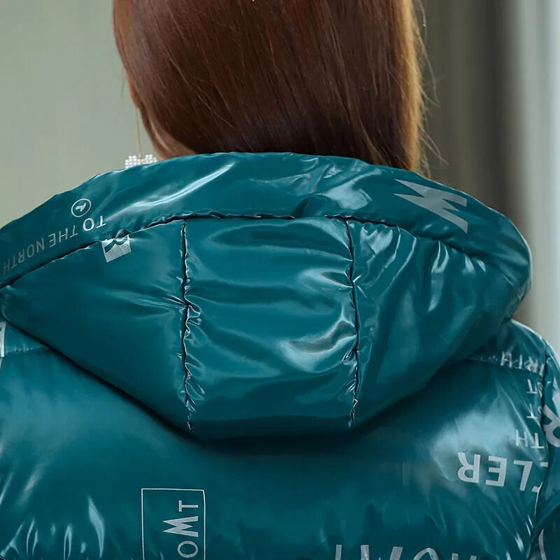 새로운 유행 어머니 겨울 착용 중간 길이 다운 코튼 재킷, 여성 느슨한 기질 패딩 코튼 의류 코트 A705, 2021