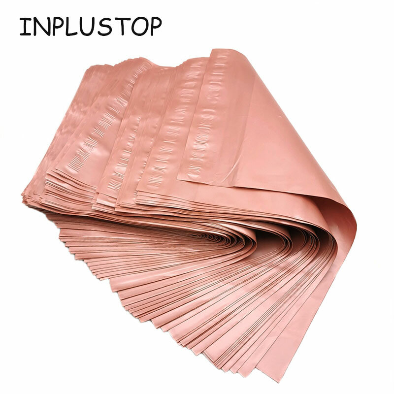 50Pcs Thicken Pink Express Bag  Shipping Bags Waterproof Mailing Clothing Postal Bag PE Self-seal Courier Envelope Packing