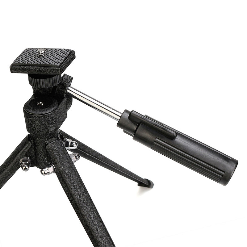 Svbony ขาตั้งสีดำตั้งโต๊ะเดสก์ท็อปสำหรับการเดินทางขาตั้งกล้องสำหรับส่องกล้องส่องทางไกลตาเดียวขนาดกลาง SV153