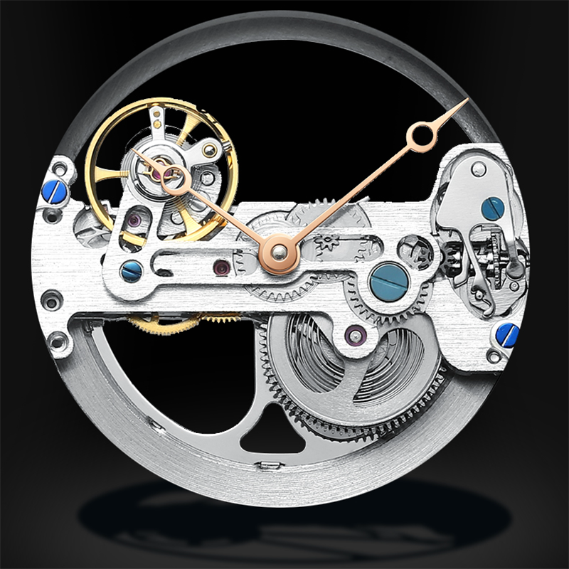 Ailang-自動機械式時計,新しい2021,スチールベルト,耐水性,スチームパンク,男性用中空オートバイデザイン