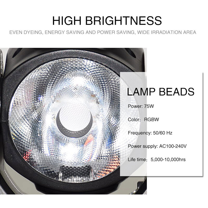 60W RGBW Moving Head Beam Led 4In1 Stage Lighting Mini DJ Equipment Light For Disco Wedding Bar Club 8pcs
