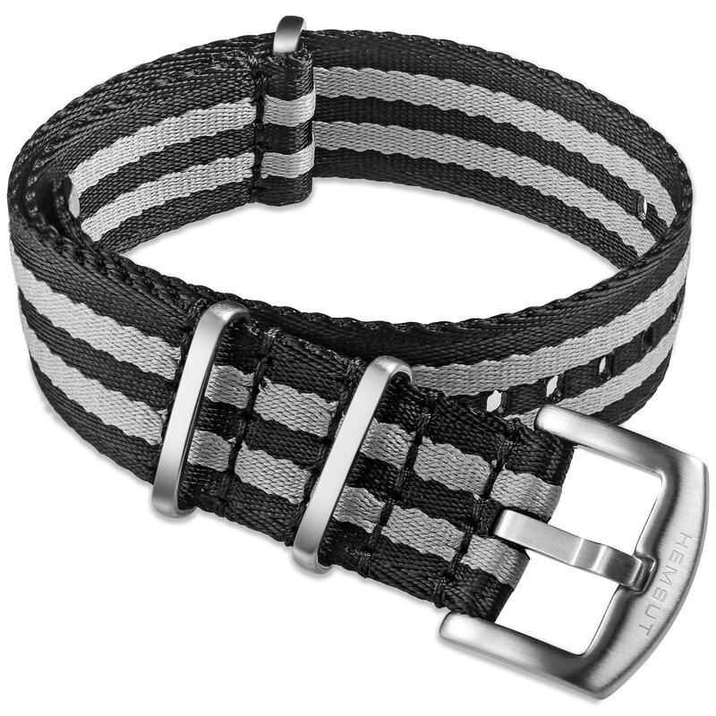 HEMSUT Watch Band Nylon One Piece Replace Seatbelt Wrist Straps For Man Or Women 18mm 20mm 22mm 24mm