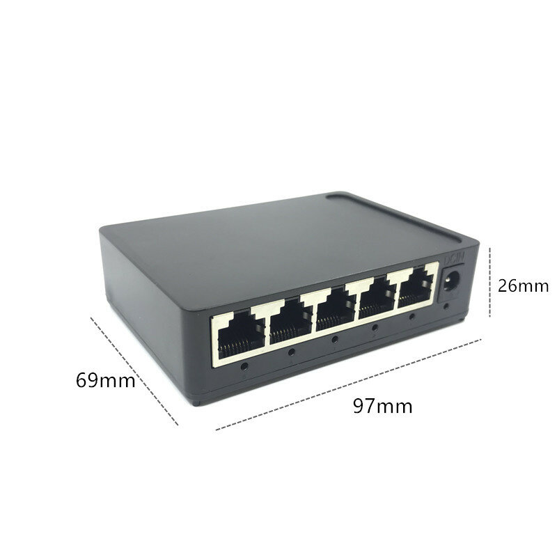 OEM Factory Outlet Merek 5 Port Gigabit Ethernet Switch Termurah Network Switch 10/100/1000Mbps US EU Plug Switch Lan Combo