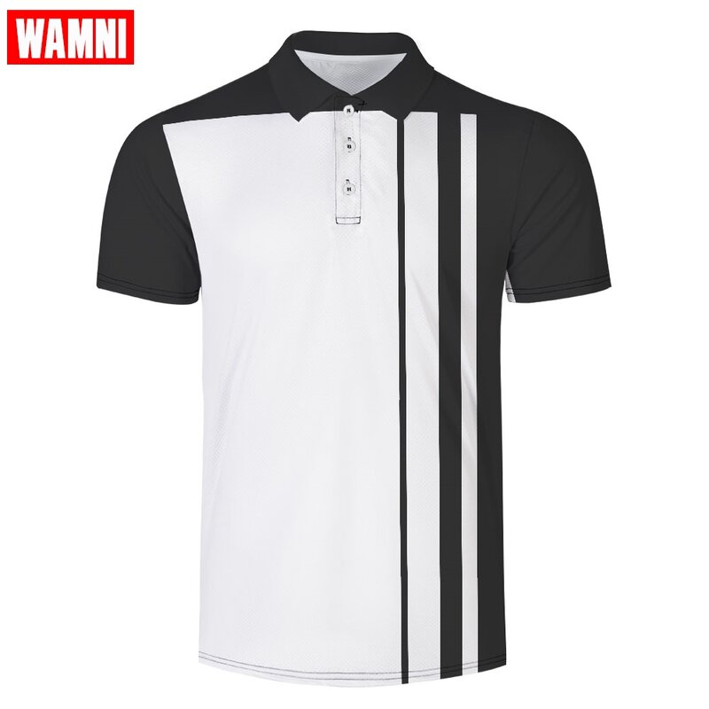 Wamni 3d camisa badminton esporte solto secagem rápida turn-down colarinho harajuku casual-camisa s 2019 dropshipping