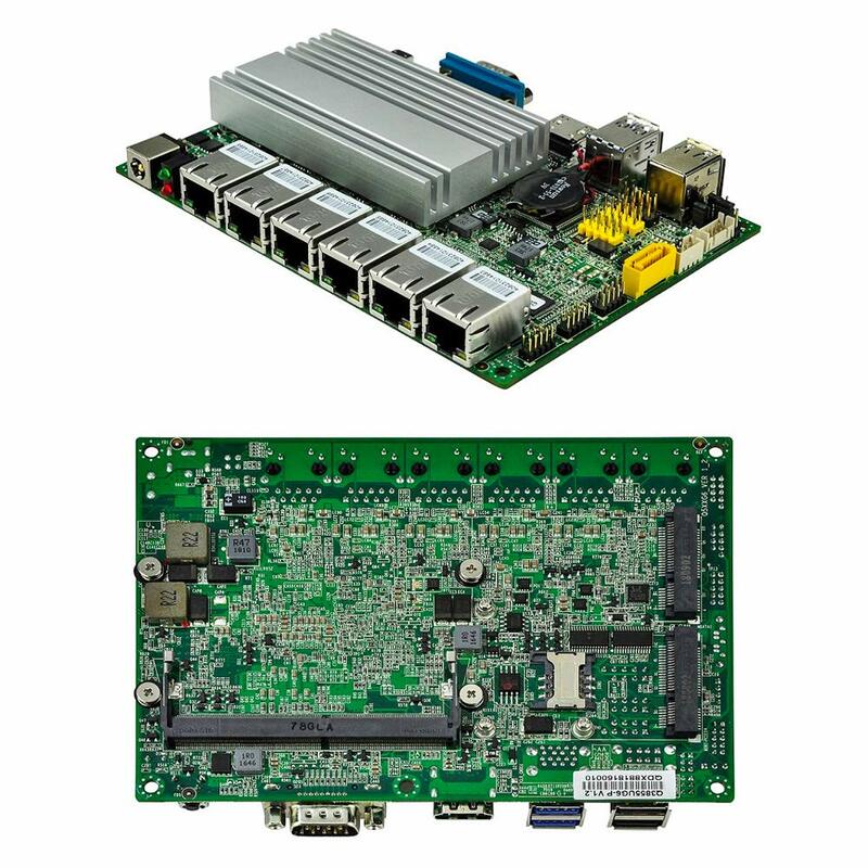 Qotom 4 Lan Core i3/i5 Mini PC Qotom-Q330G4/Q350G4 con Core i3-4005U/i5-4200U pfSense appliance come firewall AES-NI