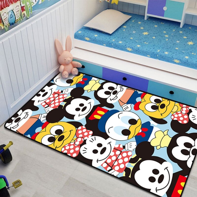 Disney Mickey Baby Play Mat 80x160cm Children Game Mat Carpet Bedroom Kitchen Carpet Indoor Bathroom Mat Play Mat Baby Gym