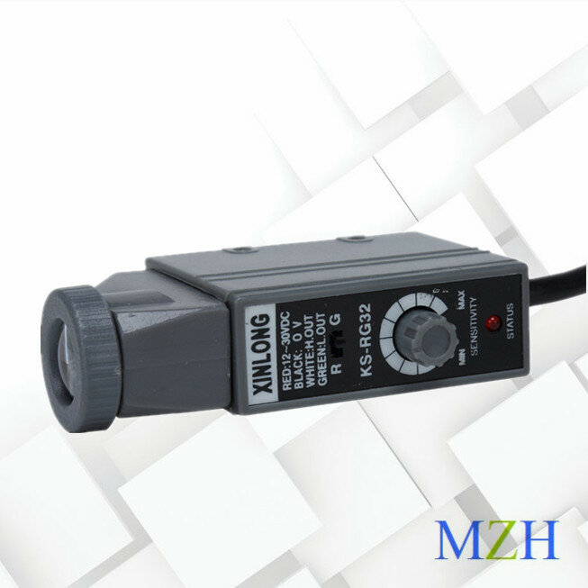 KS-RG32สีเซ็นเซอร์มาตรฐานสีมาตรฐาน Photoelectric แก้ไขไฟฟ้า Eye กระเป๋าเครื่อง Photoelectric Switch