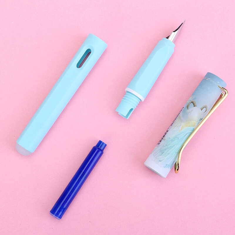 New 2020 Erasable fountain pen With Ink sac Cartridge Gifts Thermal friction Erasable Student Stationery Office Pens Writing