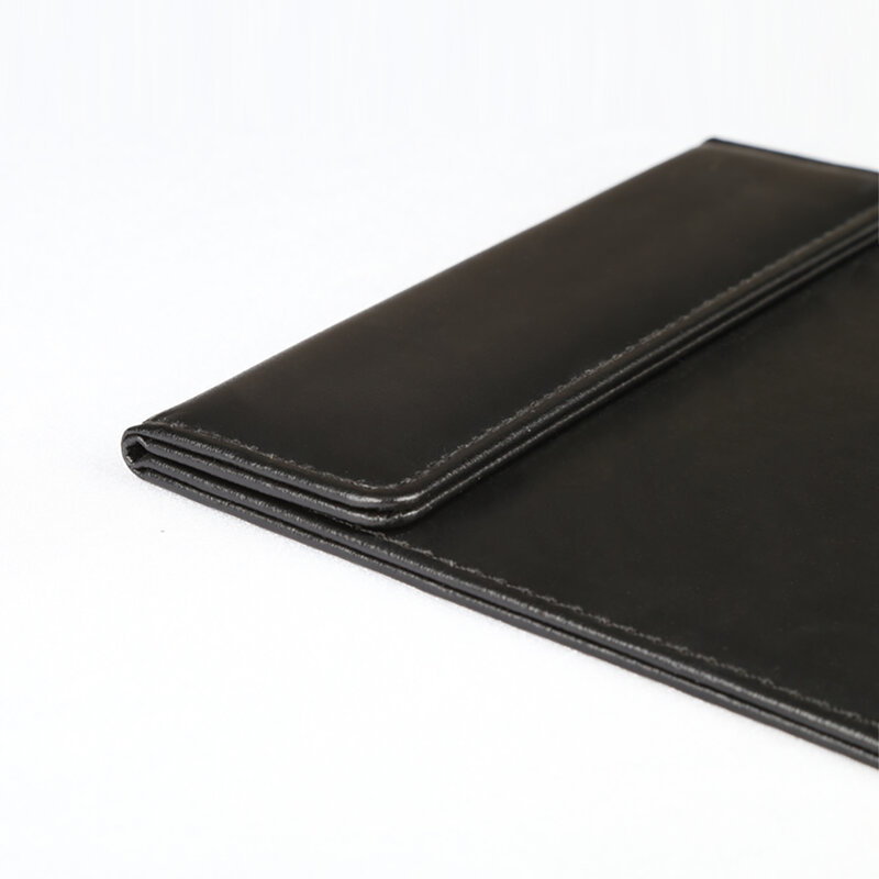 A5 clipboard arquivo clipe placa de papel menu pasta capa dura couro do plutônio caneta slot preto notebook placa de escrita almofada 26.5x18cm