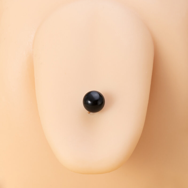 Piercing de lengua recta de acero quirúrgico para mujer, Piercing de lengua de bola acrílica colorida, joyería sexual para el cuerpo, 14g, 10 unidades