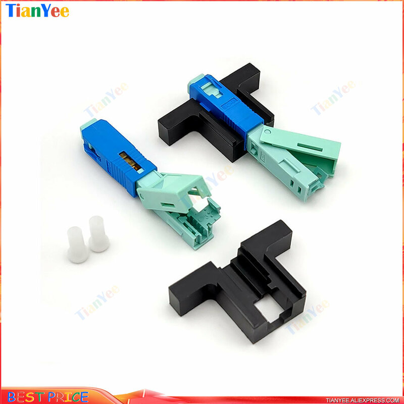 TianYee High Quality 53MM SC APC SM Single-Mode Optical Connector FTTH Tool Cold Connector SC UPC Fiber Optic Fast Connnector