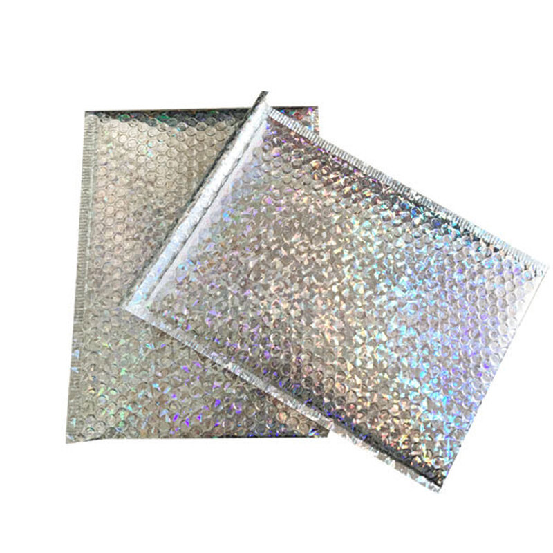 50 pz CD/CVD imballaggio spedizione Bubble mailer buste imbottite in carta d'oro sacchetto regalo bolla busta busta 15*13cm + 4cm