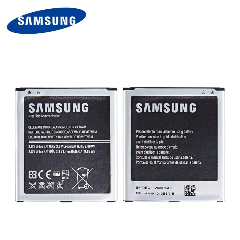 SAMSUNG Orginal B600BC B600BE B600BK B600BU 2600mAh battery For Samsung GALAXY S4 I9500 I9502 i9295 GT-I9505 I9508 I959 i337 NFC