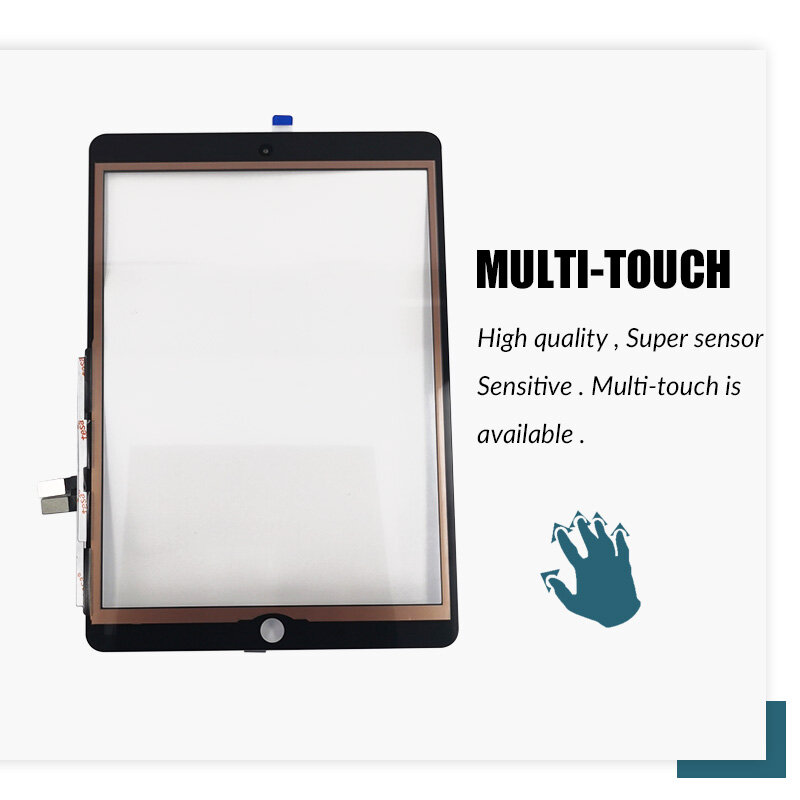 Touch Screen For iPad 7/8 2019/2010 A2197 A2200 A2198 A2270 A2428 A2429 A2430 Glass Digitizer Panel LCD Outer Display Sensor