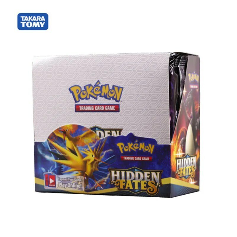 Juego de cartas coleccionables Pokemon Booster GX, Cartas coleccionables de Pokémon, sol y luna, fates ocultos, unids/caja, 324