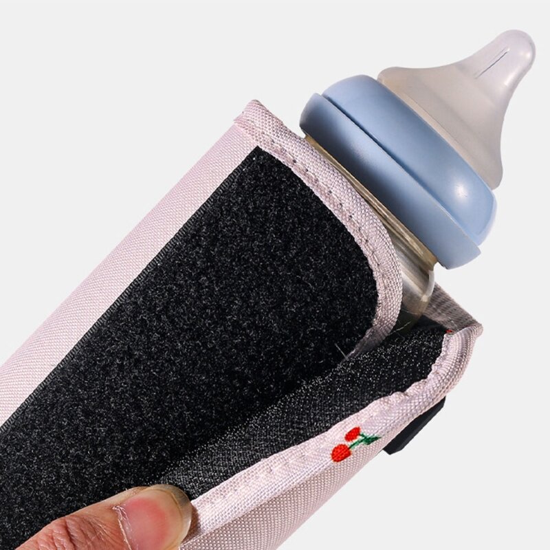 Портативная сумка для подогрева детских бутылочек с USB, дорожный подогреватель молока, бутылка для кормления младенцев с теплой крышкой D08C