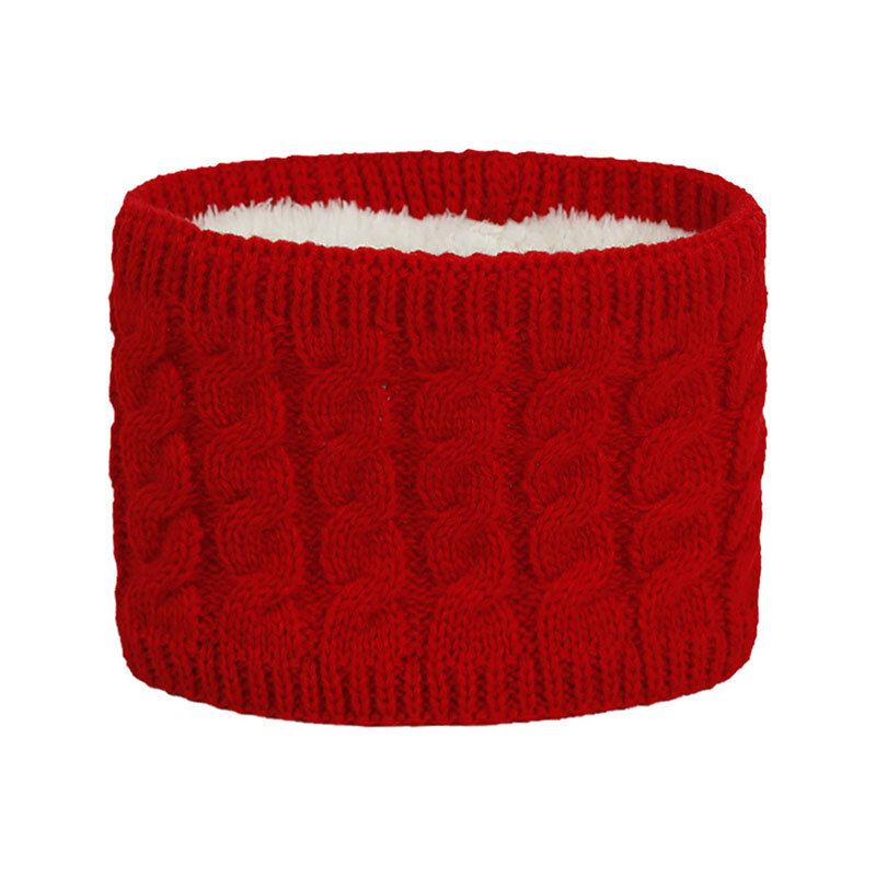 Sciarpa solida lavorata a maglia per bambini sciarpa neonato per ragazzi ragazze sciarpa calda invernale lavorata a maglia in cotone colletto per bambini fazzoletto da collo