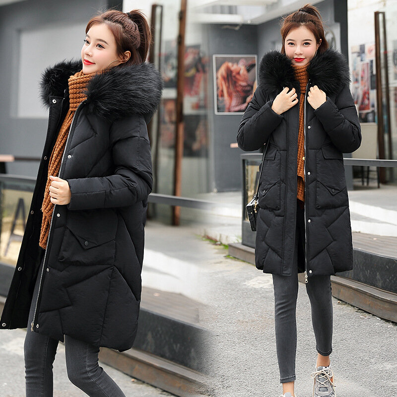 Женская парка с капюшоном, теплая зимняя куртка в Корейском стиле, 2020, cx72142902, YY1205