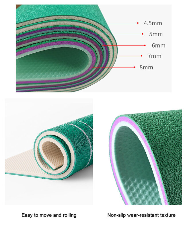 Beable – rouleau de sol en vinyle pour cour de Badminton professionnel, en PVC, pour Sports d'intérieur, 4.5mm
