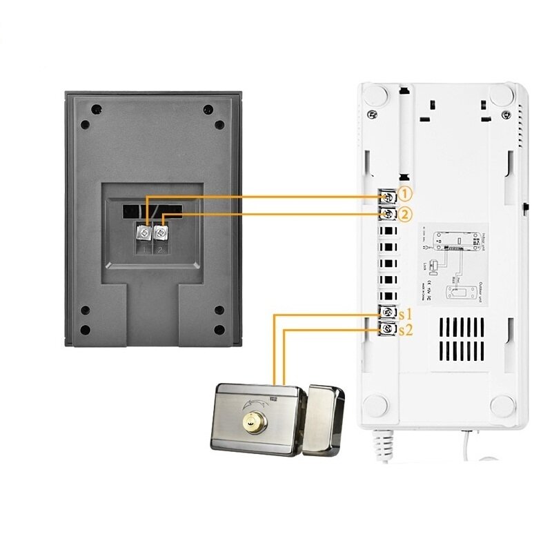 RL-3206B Apartment Home Security Doorphone Audio Doorbell ,2- wire intercom system unlock function