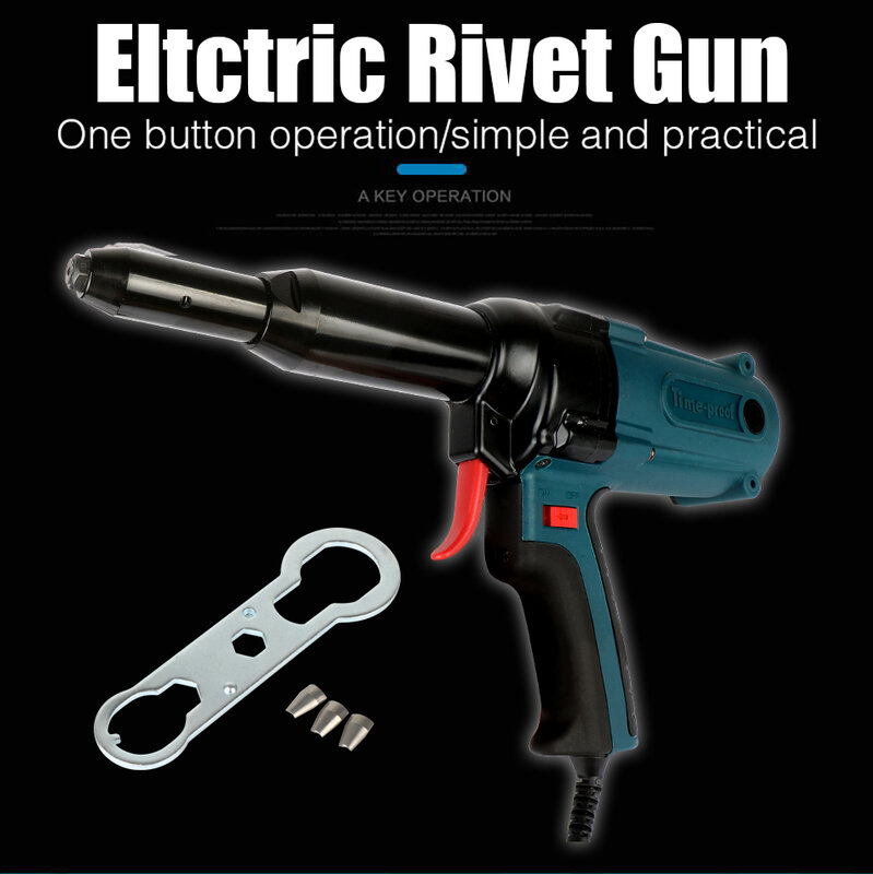 Pistolet à ongles électrique aveugle Rivet pistolet outil de rivetage outil électrique 400w 220v pour 3.2-5.0mm outils de charpente d'ameublement