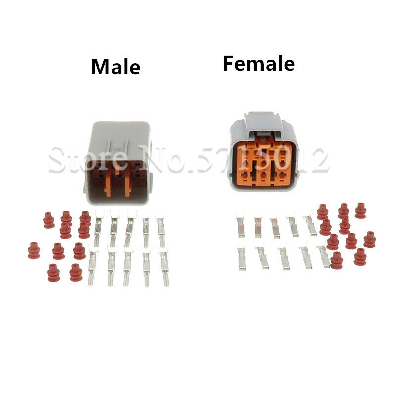 Conector de Cable macho hembra para motores de coches, conector automático impermeable, 10 agujeros, 6195-0167, 6195-0164