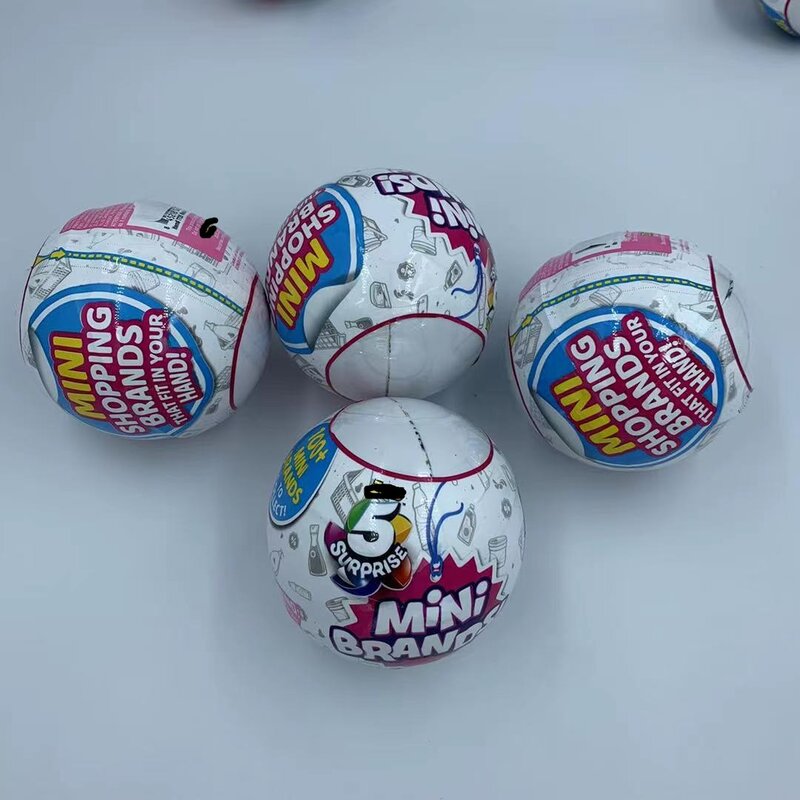 5 мячей-сюрприз, миниатюрные брендовые капсульные коллекционные игрушки, аниме фигурки, игрушки, подарок для детей на день рождения
