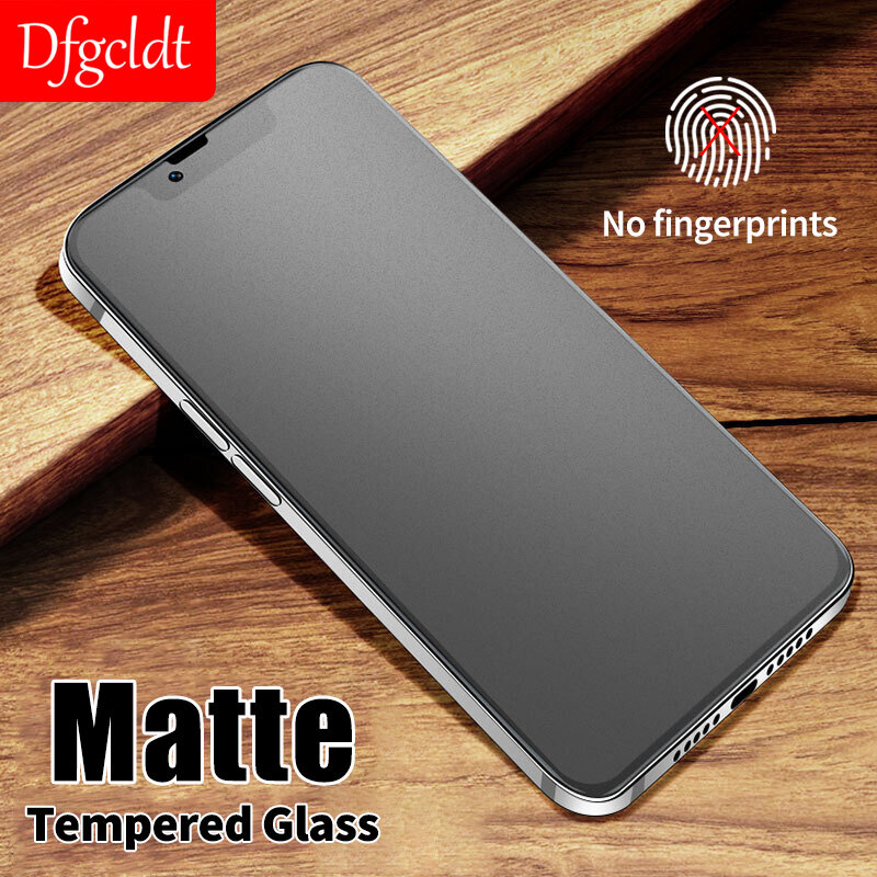 Матовое закаленное стекло без отпечатков пальцев для iPhone X XS Max XR 11 Pro Max 12 Pro Max 13 Pro Max Mini, Защитная пленка для экрана