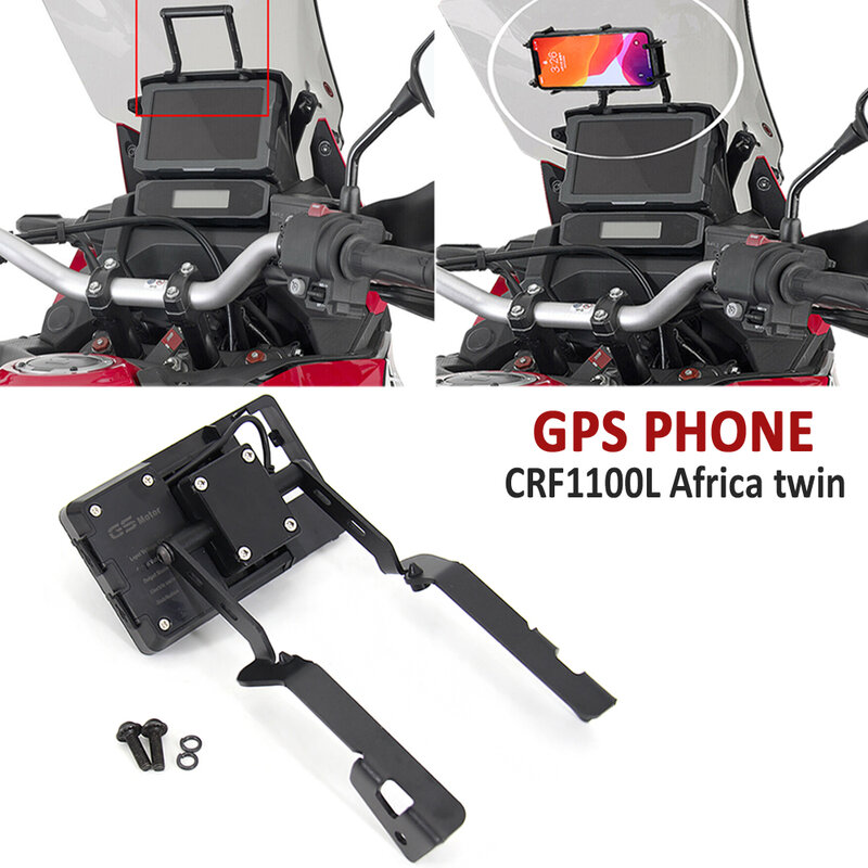 NEW Motorcycle Accessories Front Phone Stand Holder Phone GPS Navigaton Plate Bracket For HONDA CRF1100L AFRICA TWIN 2020
