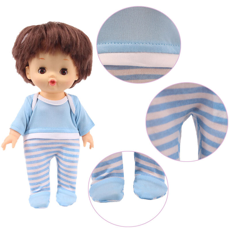 ネヌコ-かわいい縞模様の人形の服,25cmの人形のアクセサリー,メルチャンの赤ちゃん,世代,子供向けのおもちゃのギフト