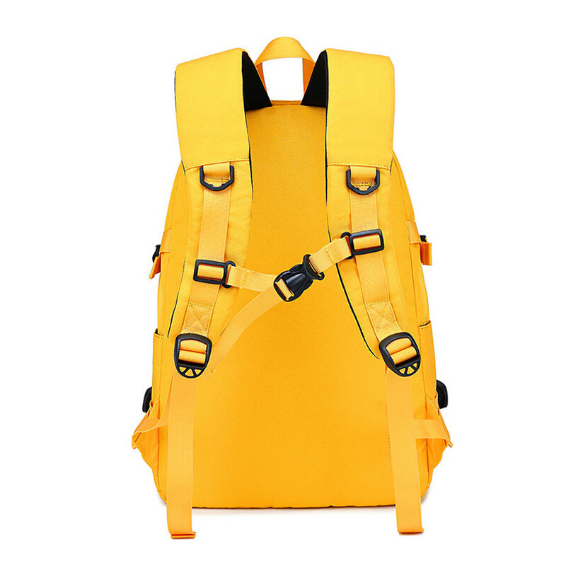 Fengdong mode gelb rucksack kinder schule taschen für mädchen wasserdichte oxford große schule rucksack für jugendliche schul